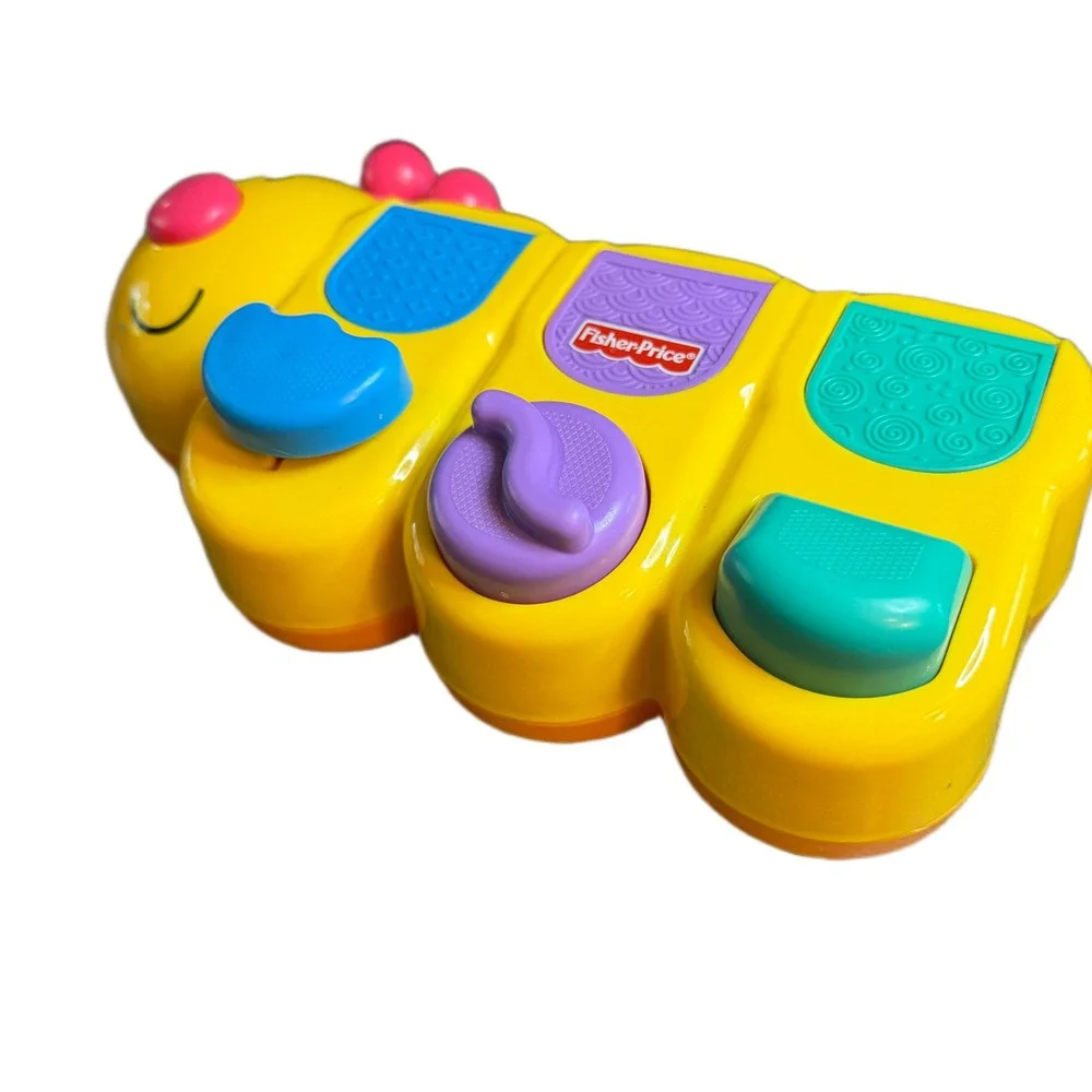 Fisher-Price Brilliant Basics Pop-Up Caterpillar Yellow Activity Toy W1707